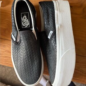Vans Women’s Black Woven Platform